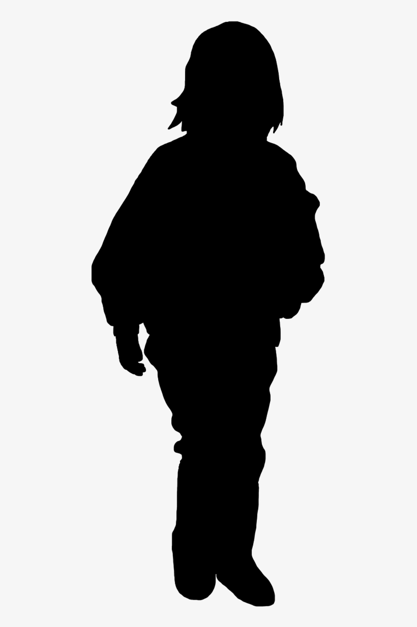 Girl Running Silhouette At Getdrawings - Silhouette, transparent png download
