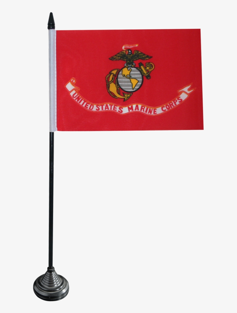 Usa Us Marine Corps Table Flag - Flag, transparent png download
