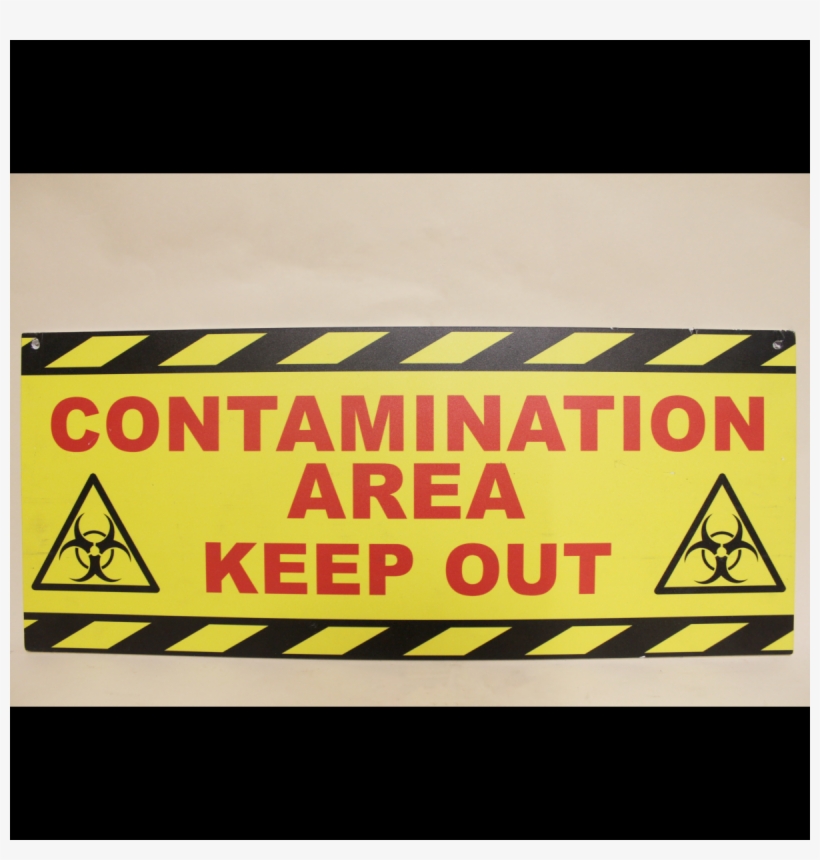 5500004 Contamination Area Sign X4 - Biosecurity PNG Image