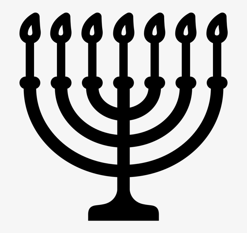 The Noun Project - Menorah Silhouette, transparent png download