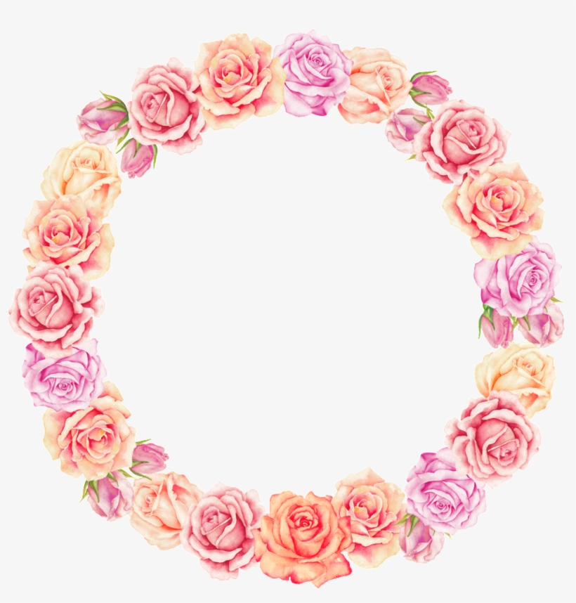 Blooming Beautiful Flowers Hand Painted Garland Decorative - Цветы Акварель Пнг, transparent png download