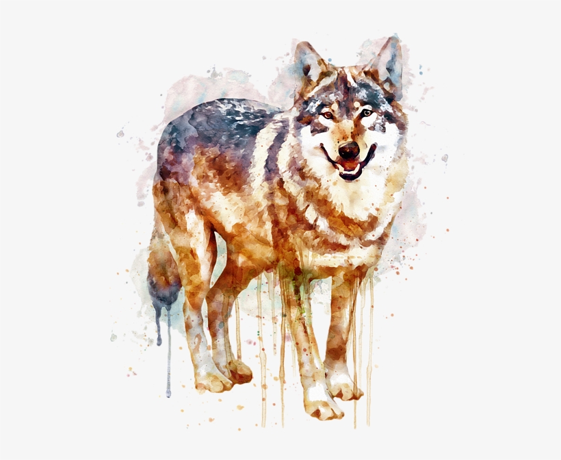 Bleed Area May Not Be Visible - Black And White Alpha Wolf, transparent png download