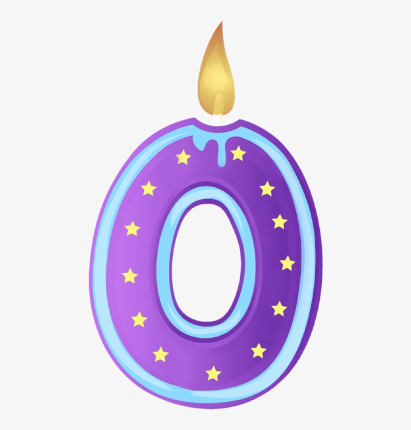 Free Png Download Zero Birthday Candle Transparent - Circle, transparent png download