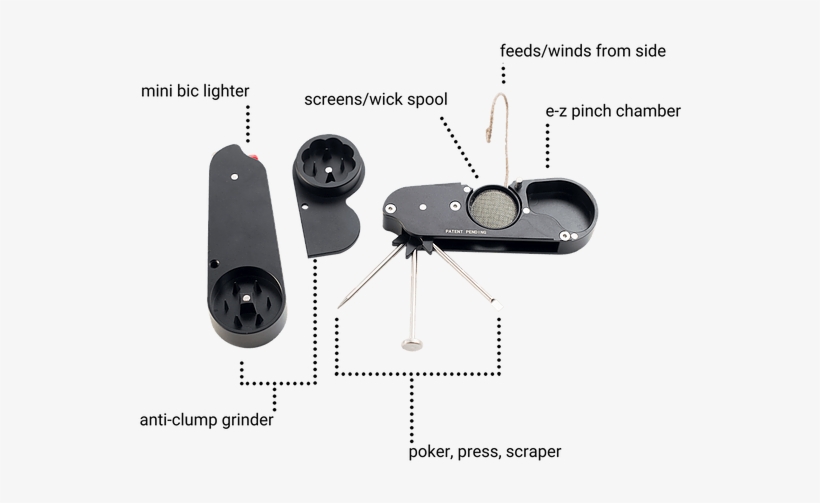 Omni Deluxe Herb Grinder Lighter Holder - Computer Speaker, transparent png download