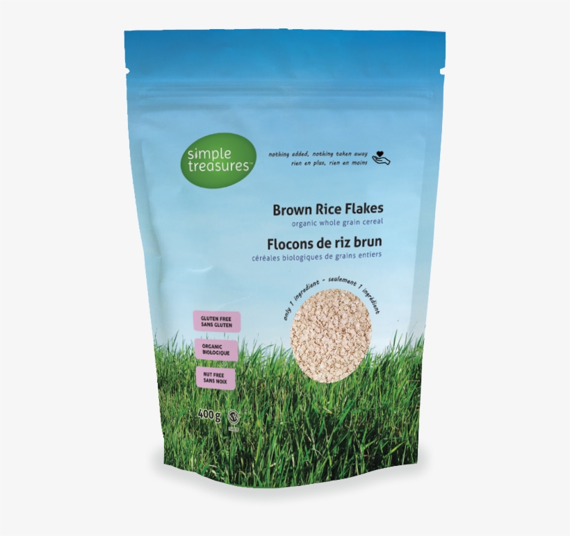 Brown Rice Flakes - Grass, transparent png download