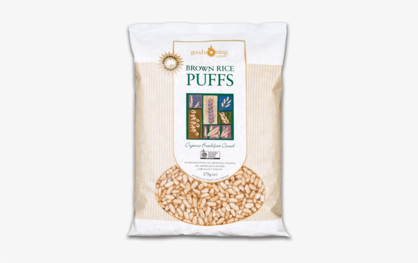 Good Morning Brown Gluten Free Rice Puffs 175g - Farro, transparent png download