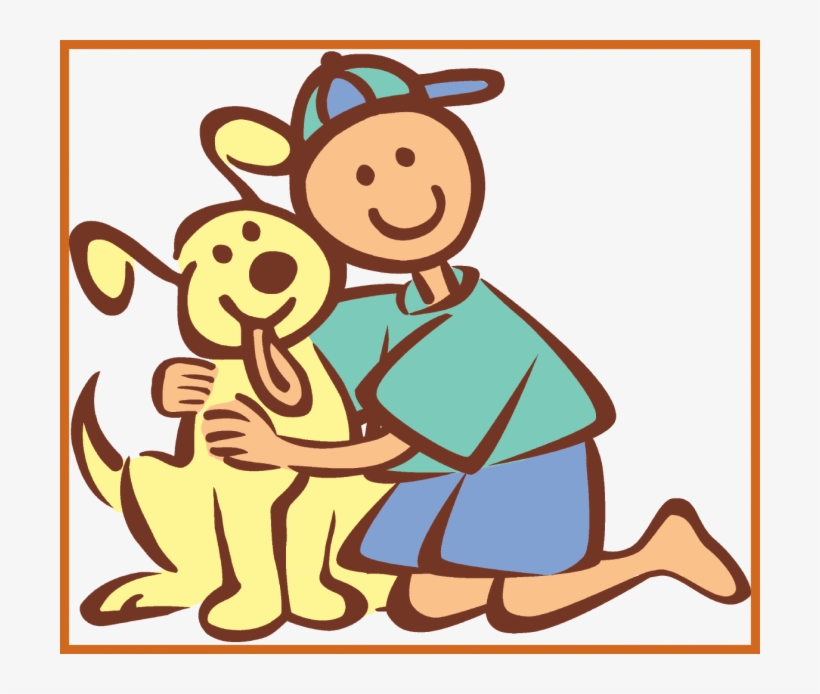 Boy And Dog Png - Boy And Dog Clip Art, transparent png download
