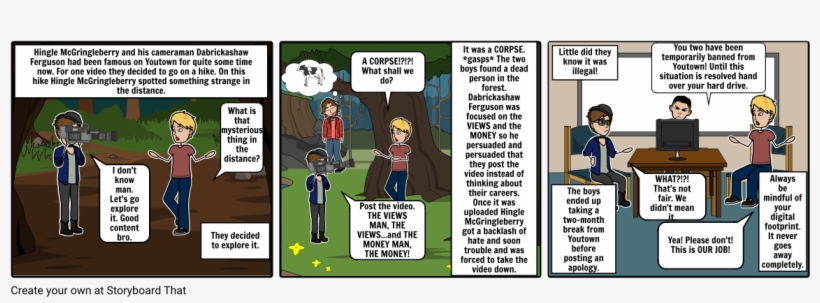 Hingle Mcgringleberry And His Cameraman Dabrickashaw - Comics, transparent png download