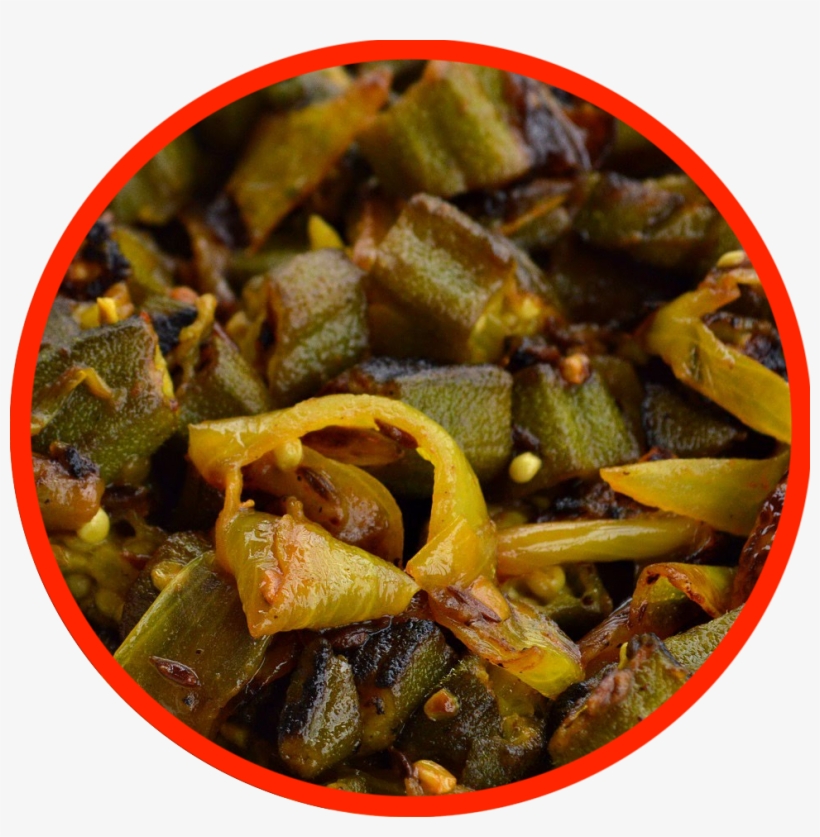 Okra-masala - Okra Punjabi, transparent png download