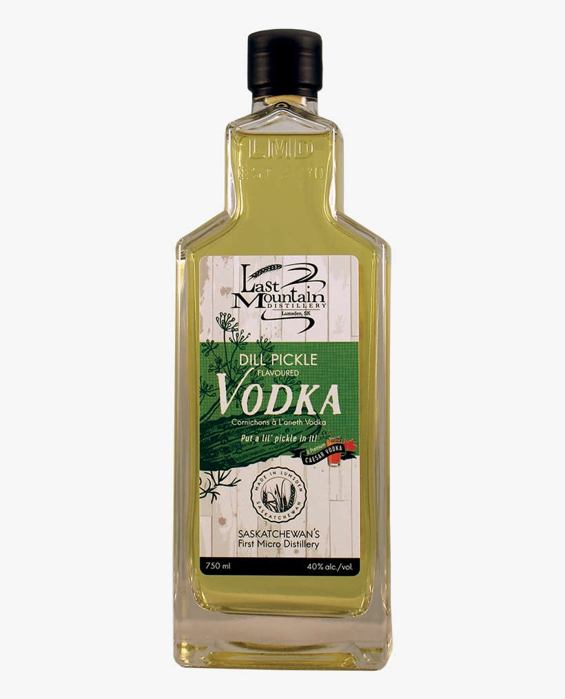 Dill Pickle Vodka - Glass Bottle, transparent png download