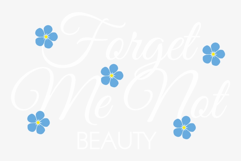 Forget Me Not Beauty White - Calligraphy, transparent png download