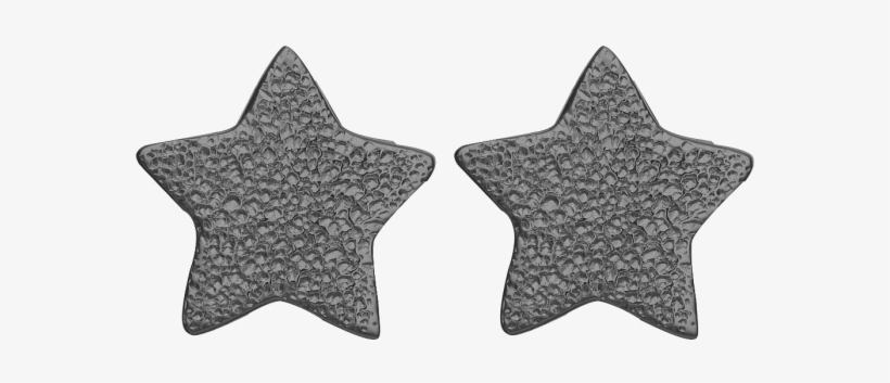 Faux Plug D'oreille étoile 8 Mm - Acier Inoxydable 316L, Argent & Noir, Pour Homme Et Femme