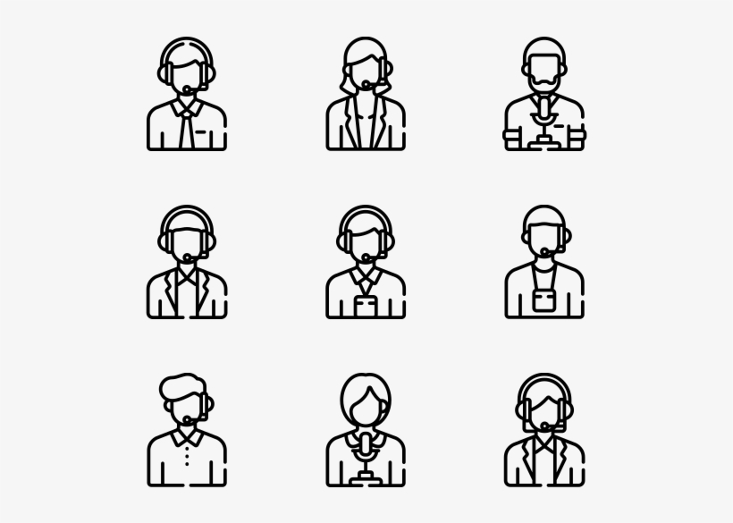 Call Center Avatars, transparent png download