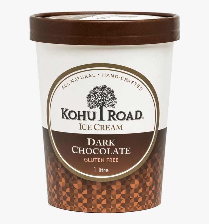Kohu Road Dark Chocolate Ice Cream Gluten Free 1 Litre - Kohu Road, transparent png download
