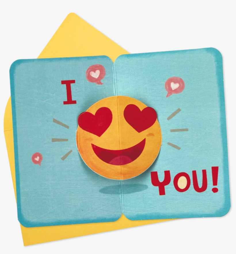 25" Mini Heart-eyes Emoji Pop Up Love - Smiley, transparent png download