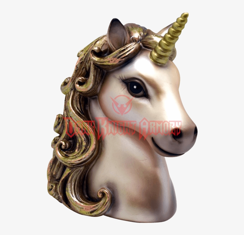 Golden Unicorn Head, transparent png download