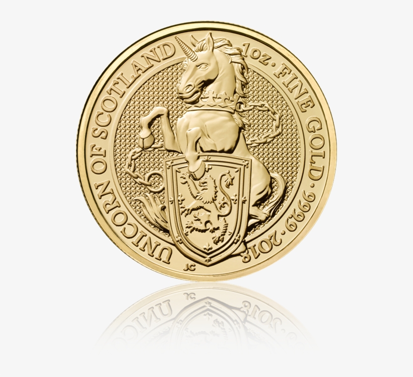 The Queens Beasts "the Unicorn Of Scotland" - Unicorn Of Scotland Coin, transparent png download