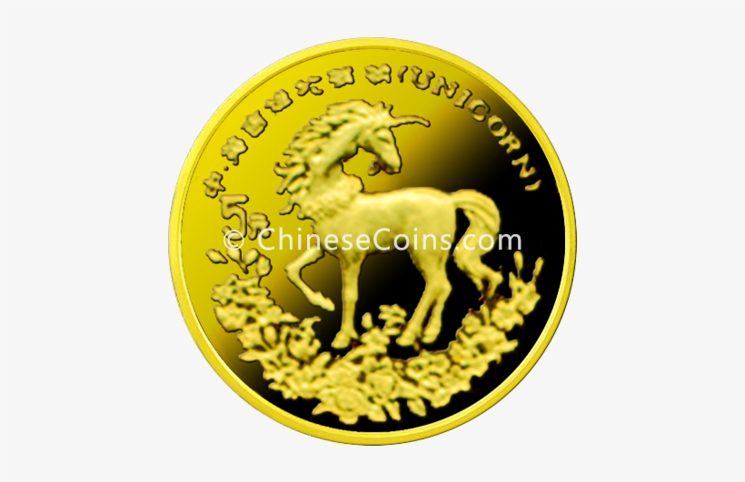 1994 5y Gold Unicorn Coin Rev - Coin, transparent png download