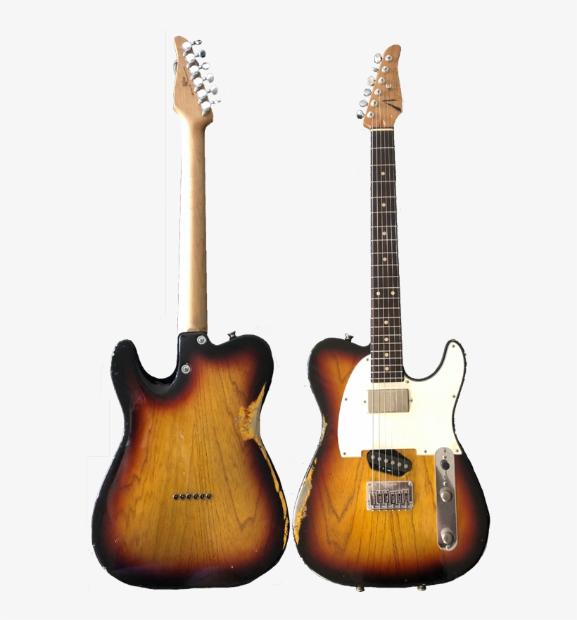 Tom Anderson T Classic In-distress In 3 Color Burst - Electric Guitar, transparent png download