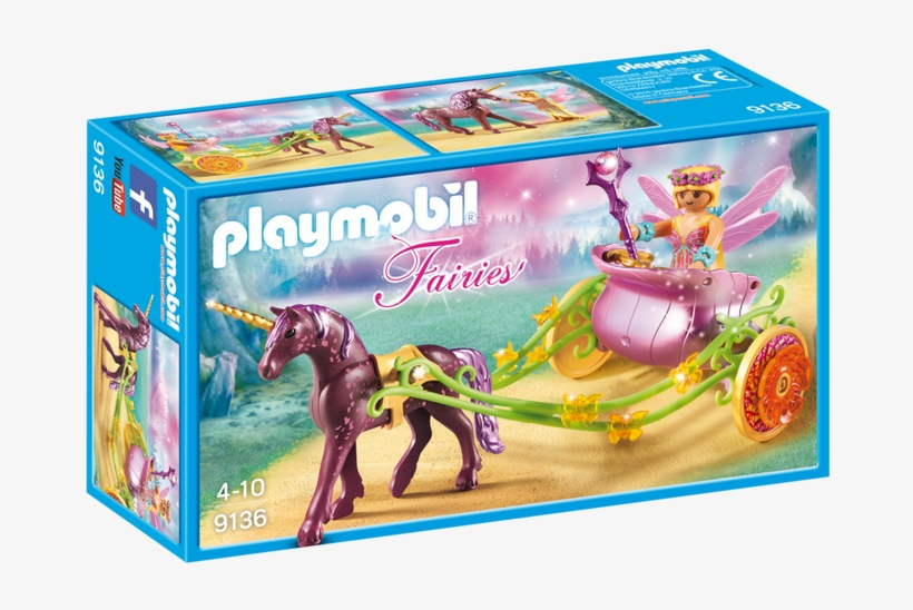 Playmobil 9136 Unicorn-drawn Fairy Carriage - 6948 Playmobil, transparent png download