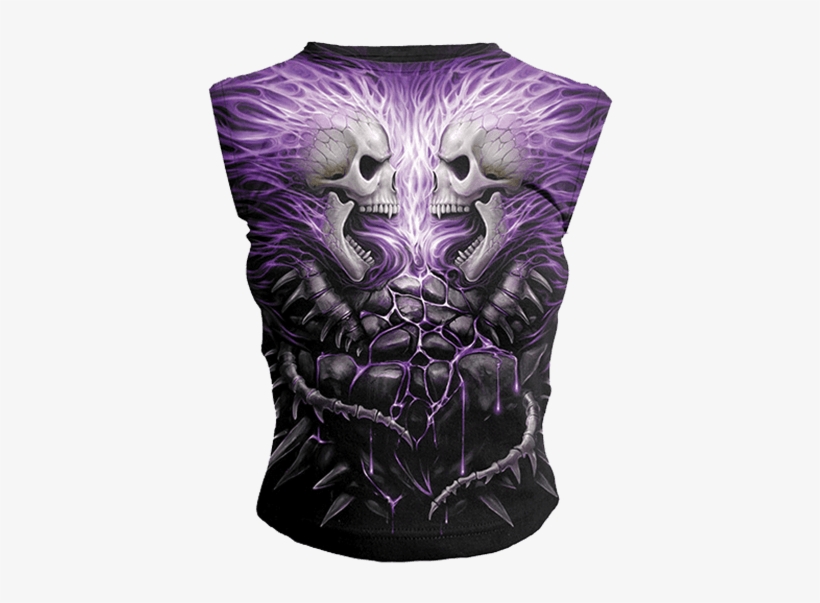 Zoom - Flaming Spine Allover T-shirt, transparent png download