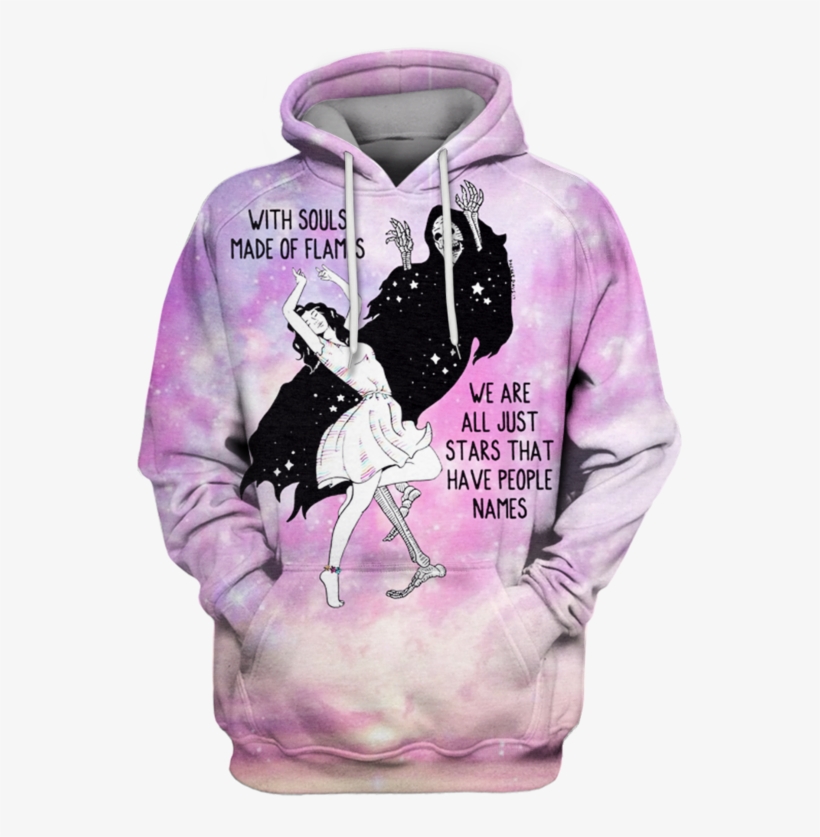 3d With Souls Made Of Flames, We Are All Just Stars - Sweatshirt, transparent png download