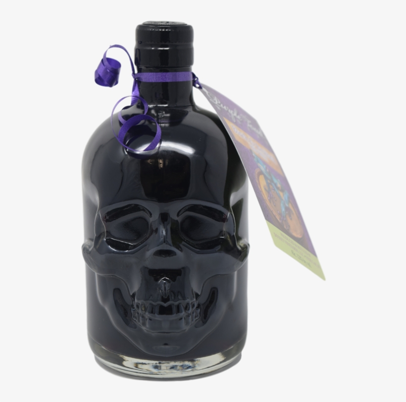 Halloween Skull Bottle - Glass Bottle, transparent png download