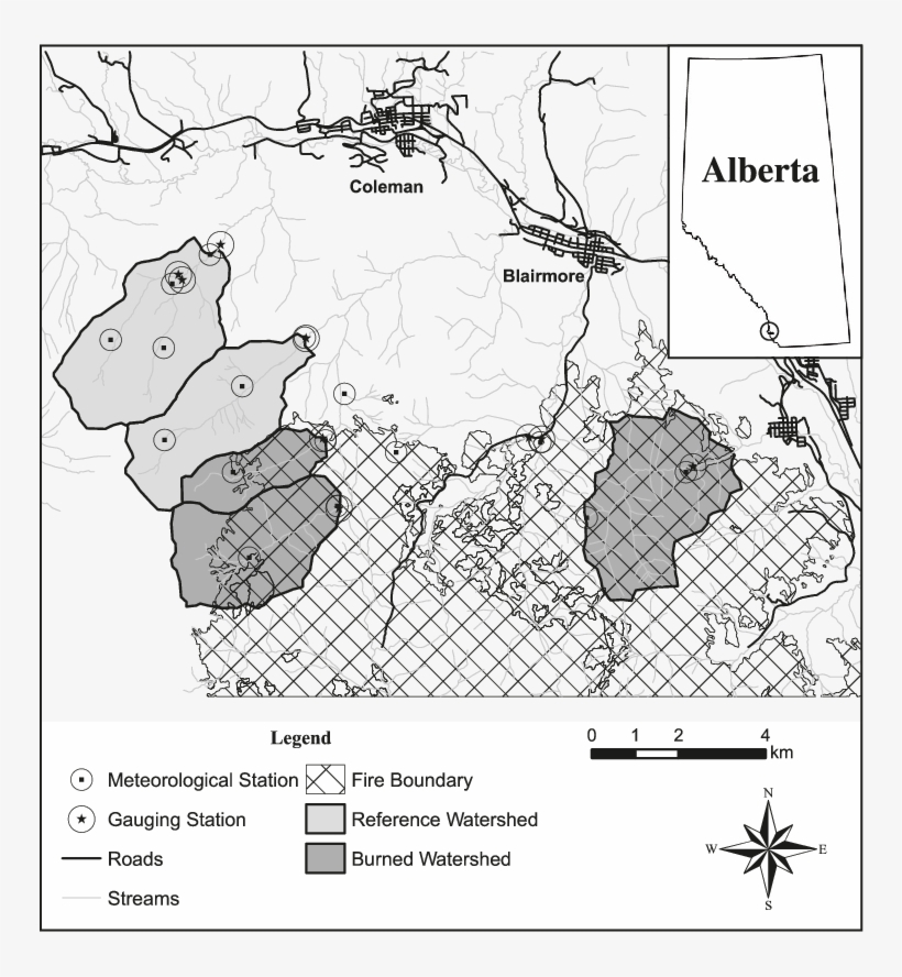 Map Of The Southern Rockies Watershed Project Study - Atlas, transparent png download