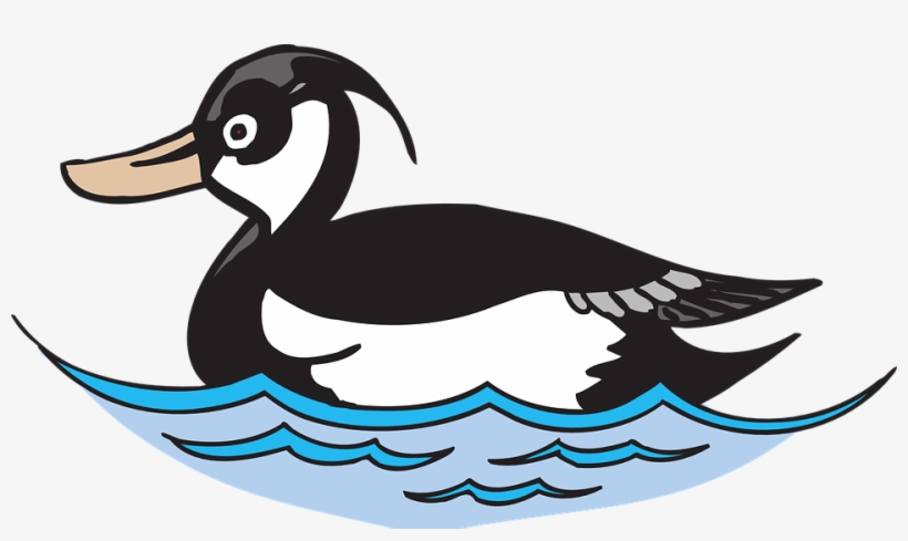 Jpg Black And White Library Bebek Free On Dumielauxepices - Duck Swim Clipart Png, transparent png download