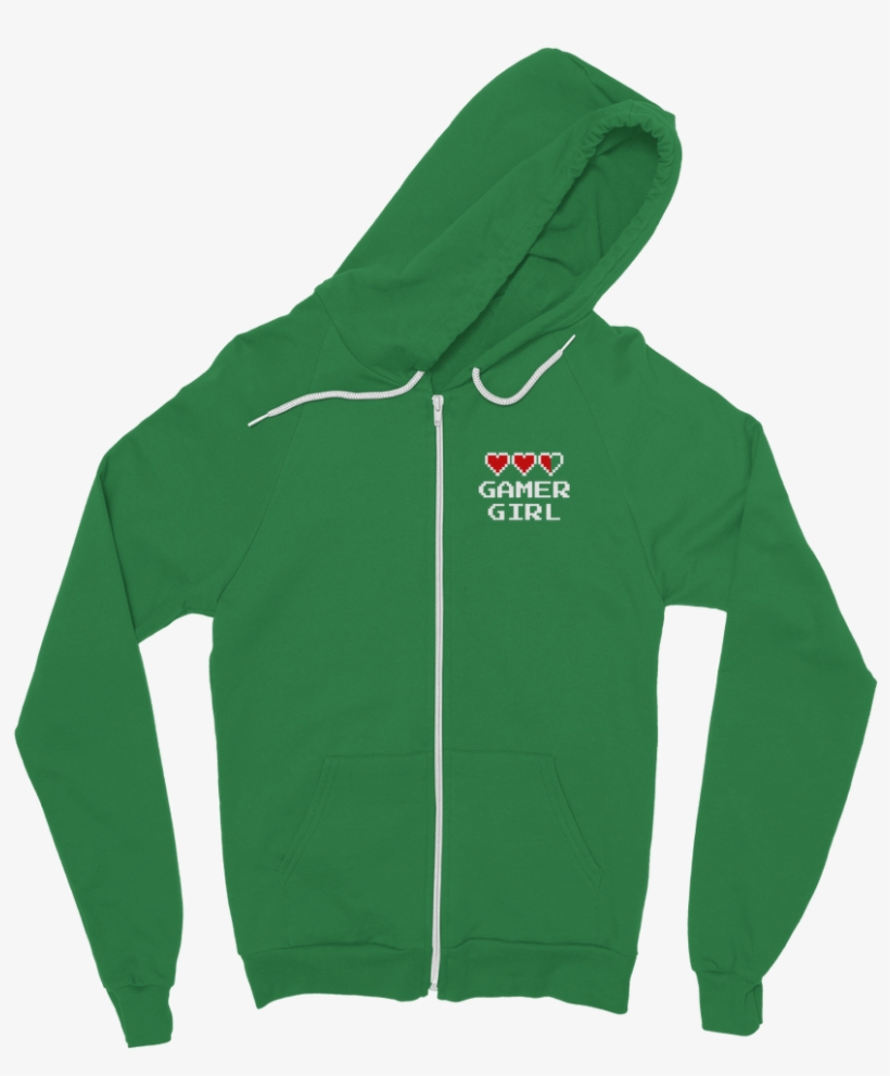 Gamer Girl Video Game ﻿classic Adult Zip Hoodie - Sweatshirt, transparent png download