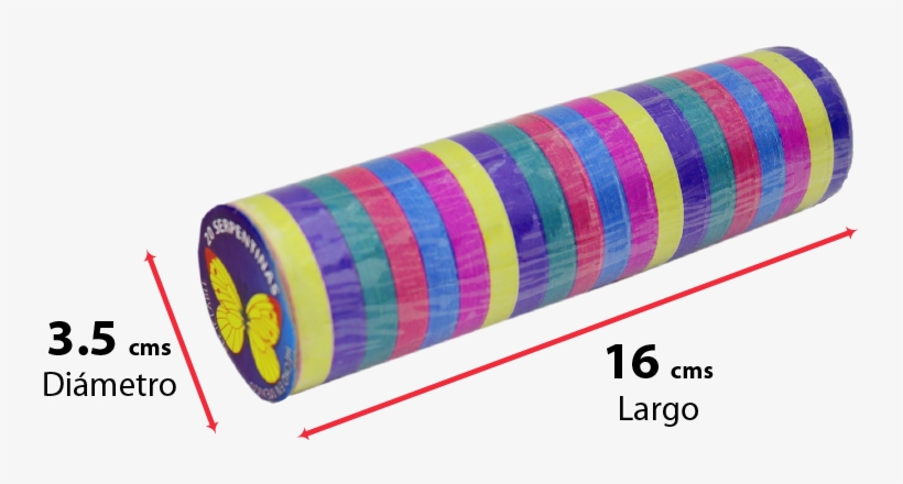 Serpentina Multicolores Sólidos Rollo C/20pzas - Inflatable, transparent png download