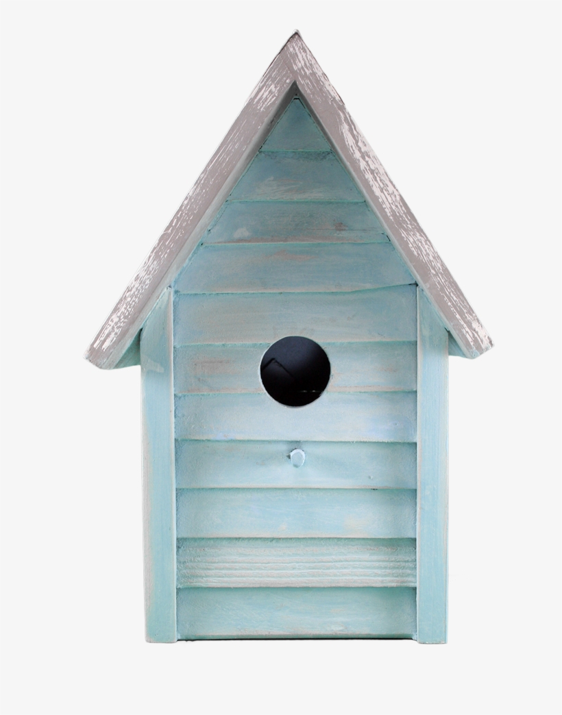 Beach Cottage Birdhouse Blue - Shed, transparent png download
