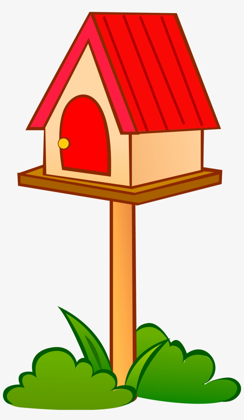 Jpg Free Library Illustration Bird House Transprent - Casa De Pajaro Dibujo, transparent png download