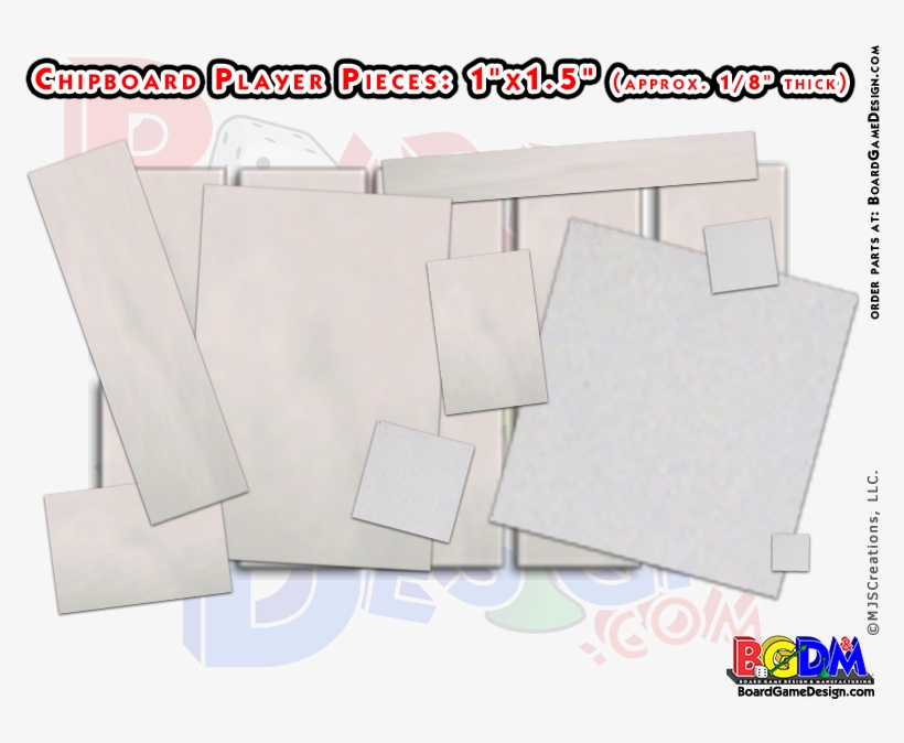 Chipboard Pieces, Make Your Own Game Pieces - Quad Fold Board Game, transparent png download
