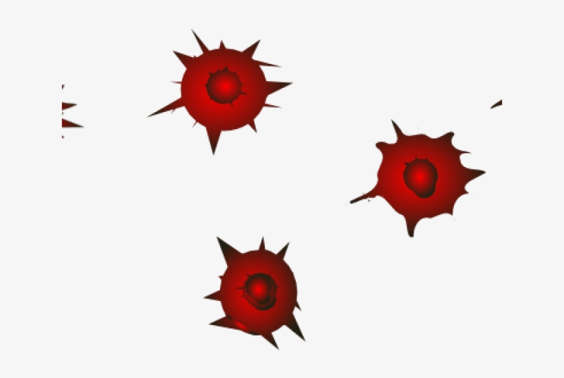 Bullet Clipart Bullet Shot - Bullet Holes Clipart, transparent png download