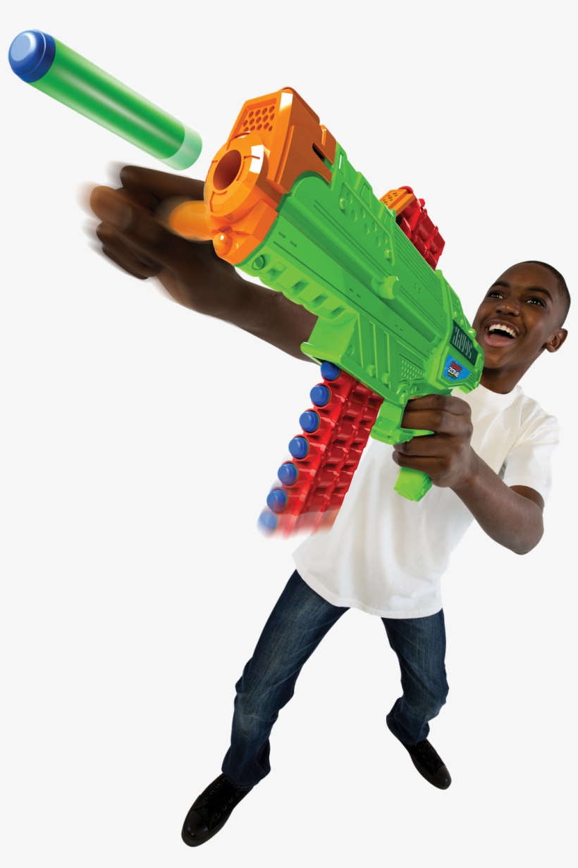 Finally The Dart Zone Closed Out With A Clip Fed Blaster - Nerf, transparent png download