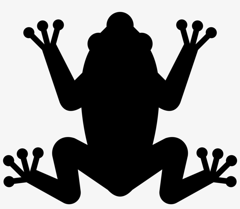 Open - Black And White Frog Png, transparent png download