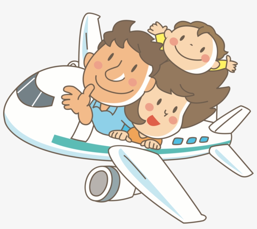 Airplane Flight Computer Icons Aircraft Can Stock Photo - Family In Airplane Clipart, transparent png download