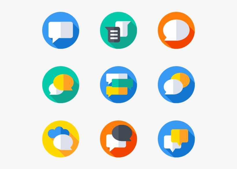 Speech Bubbles - Circle, transparent png download