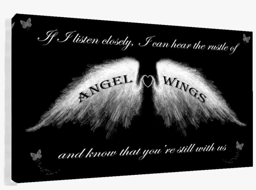Angel Wings Wall Art Picture 'if I Listen Closely' - Masquerade Ball, transparent png download