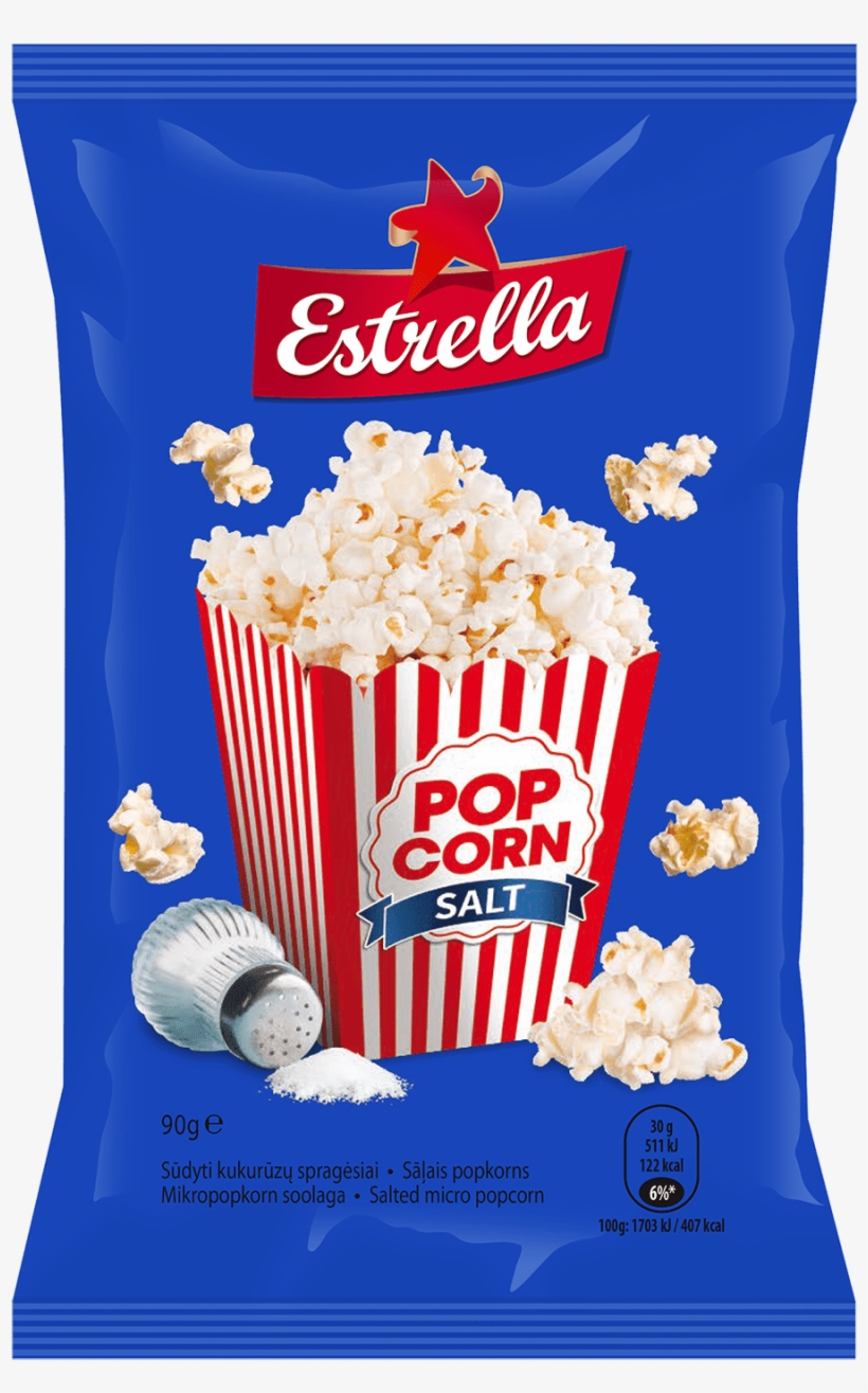 Estrella Salted Popcorn - Estrella Popcorn, transparent png download