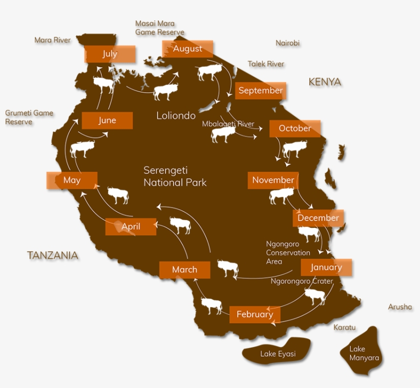 Although Their Every Movement Depends On The Rainfall - Map, transparent png download