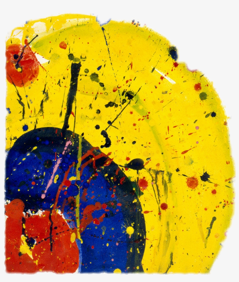 Red Yellow Blue Splatter Painting, transparent png download