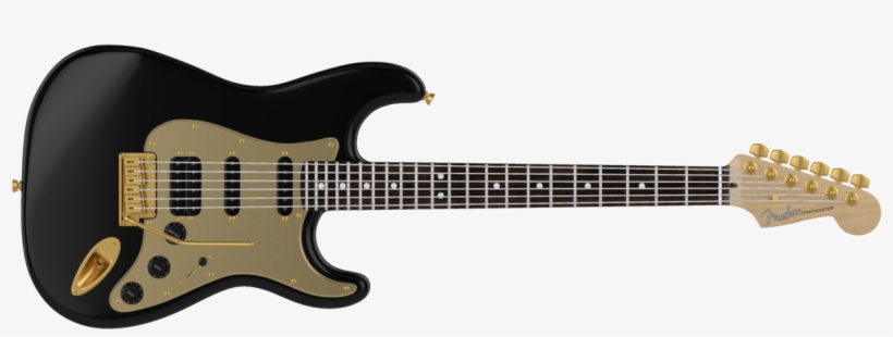 Check Out This Amazing Fender I Designed - Black Stratocaster Tortoise Pickguard, transparent png download