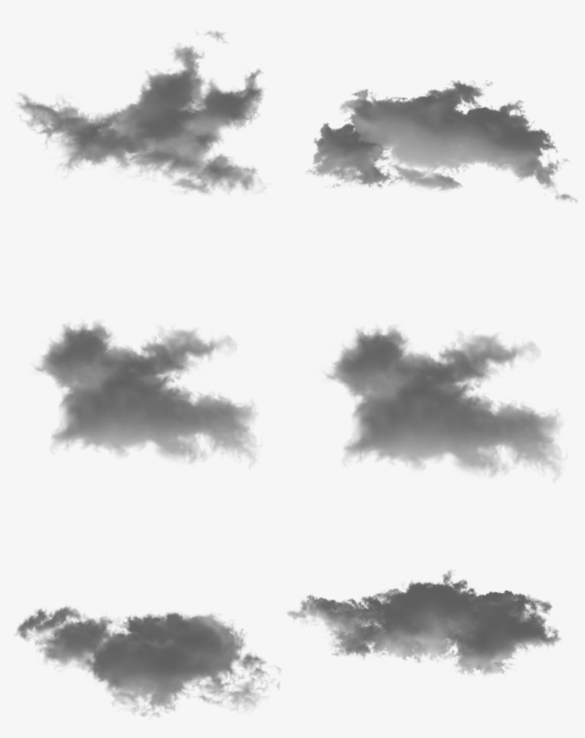 Ink Cloud Black Smudge Decorative Element Png And Psd - Sketch, transparent png download