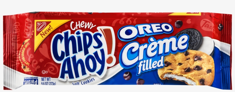 Oreo Creme Filled Soft Cookies, - Chocolate Chip Cookie, transparent png download