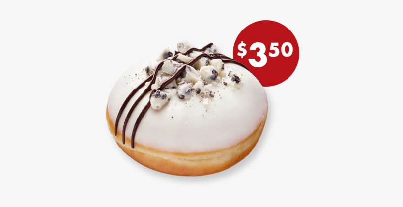 A Fluffy Krispy Kreme Doughnut Filled With Cream And - Icing, transparent png download
