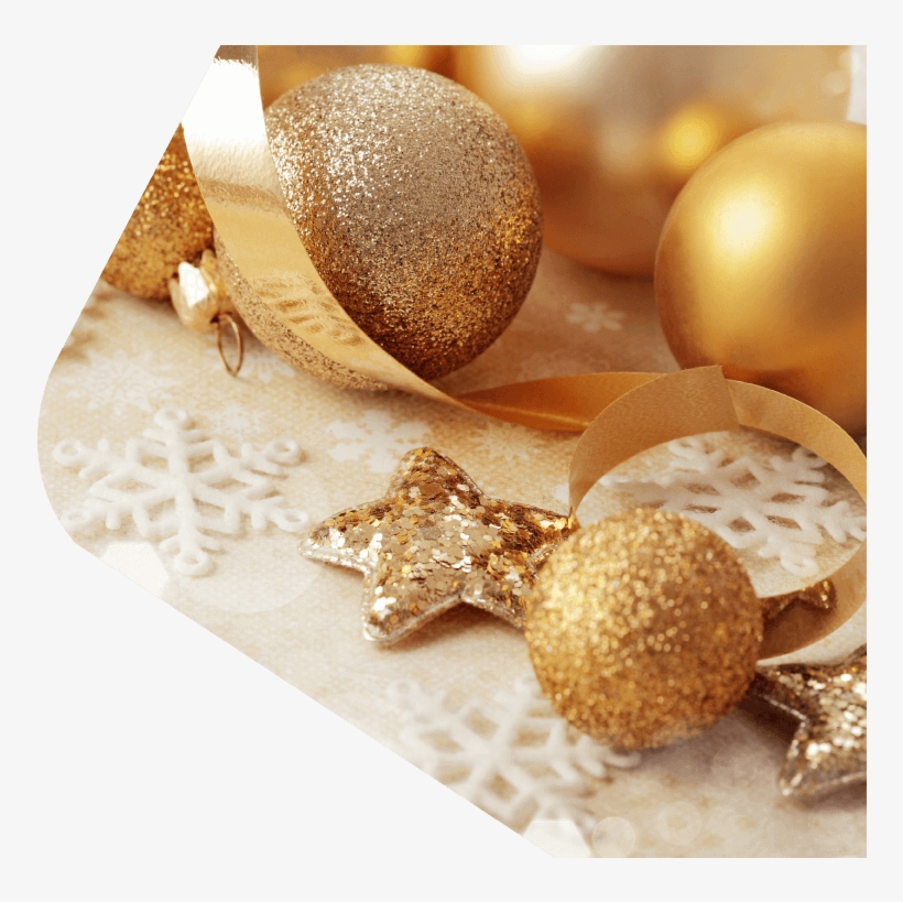 Conoce Más - Christmas Gold Glitter Decorations Png, transparent png download