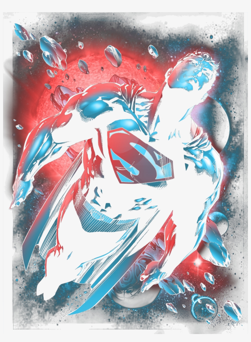 Superman Red Sun Youth Hoodie - Illustration, transparent png download