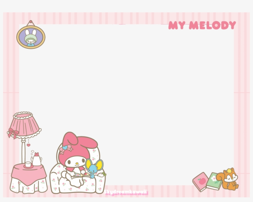 Kawaii Frame Png - My Melody Frame, transparent png download